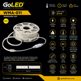 Manguera LED Exterior 150W SMD 2835 Amarilla 25m