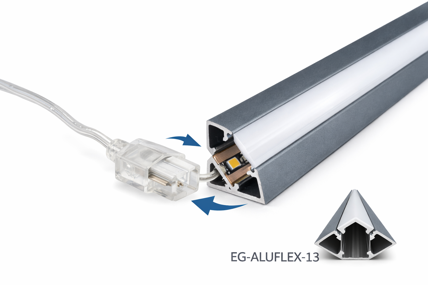 Accesorio para Perfil LED EG-ALUFLEX-13 12–24V
