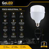Foco Industrial TN 50W 5000 Lúmenes E27 Luz Fría