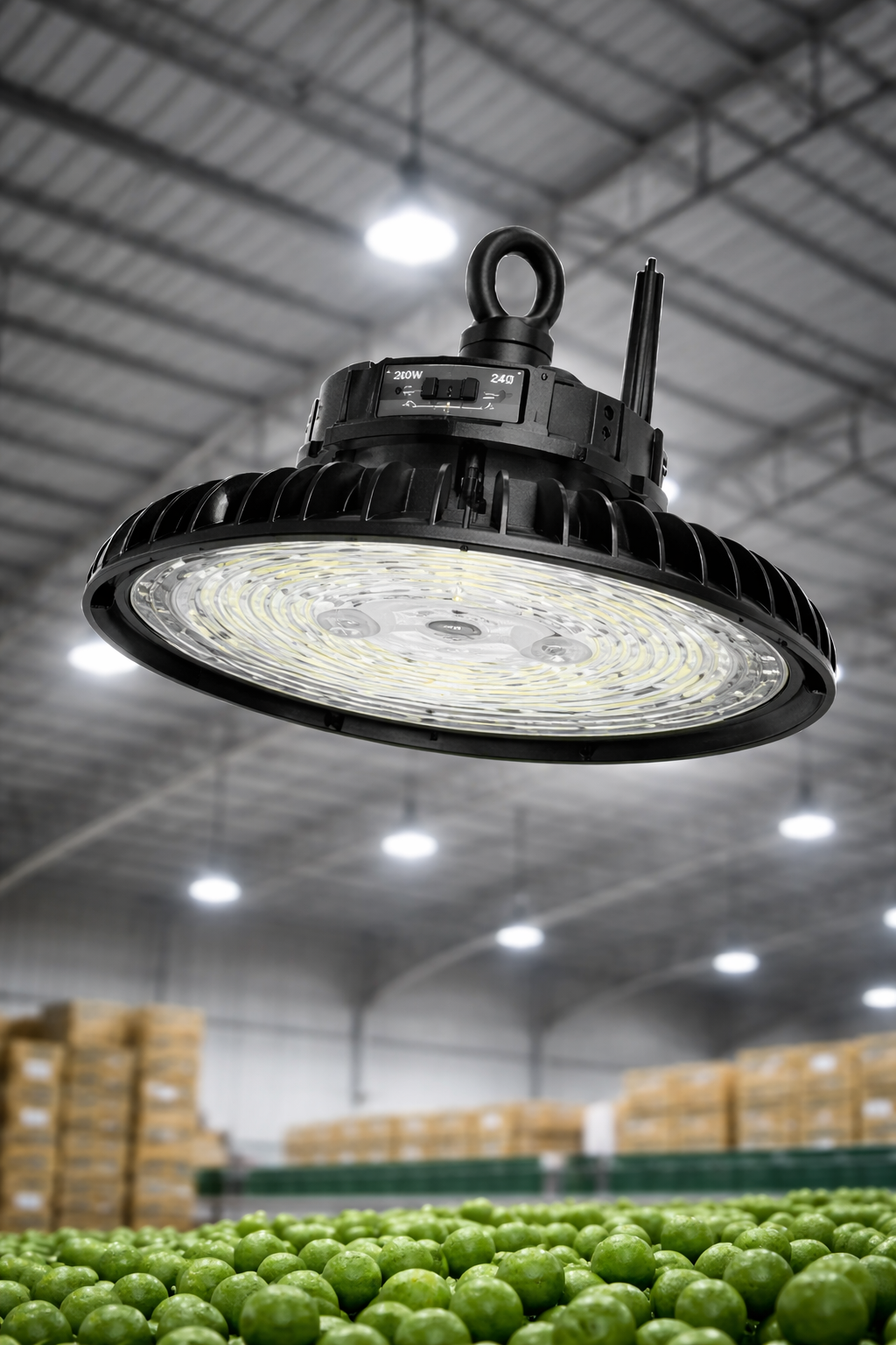 Campana LED UFO Industrial 240W Multipotencia y CCT Ajustable