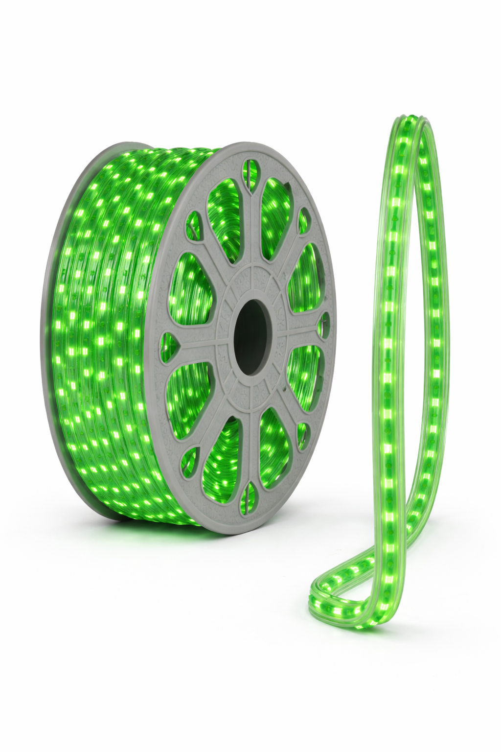 Manguera LED SMD 2835 Verde IP65 Rollo 25m