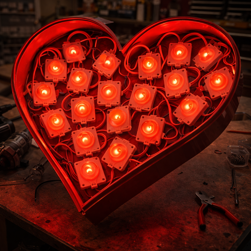 MÓDULO SUPER LED CON ÓPTICA EXTERIOR ROJO 1.4W