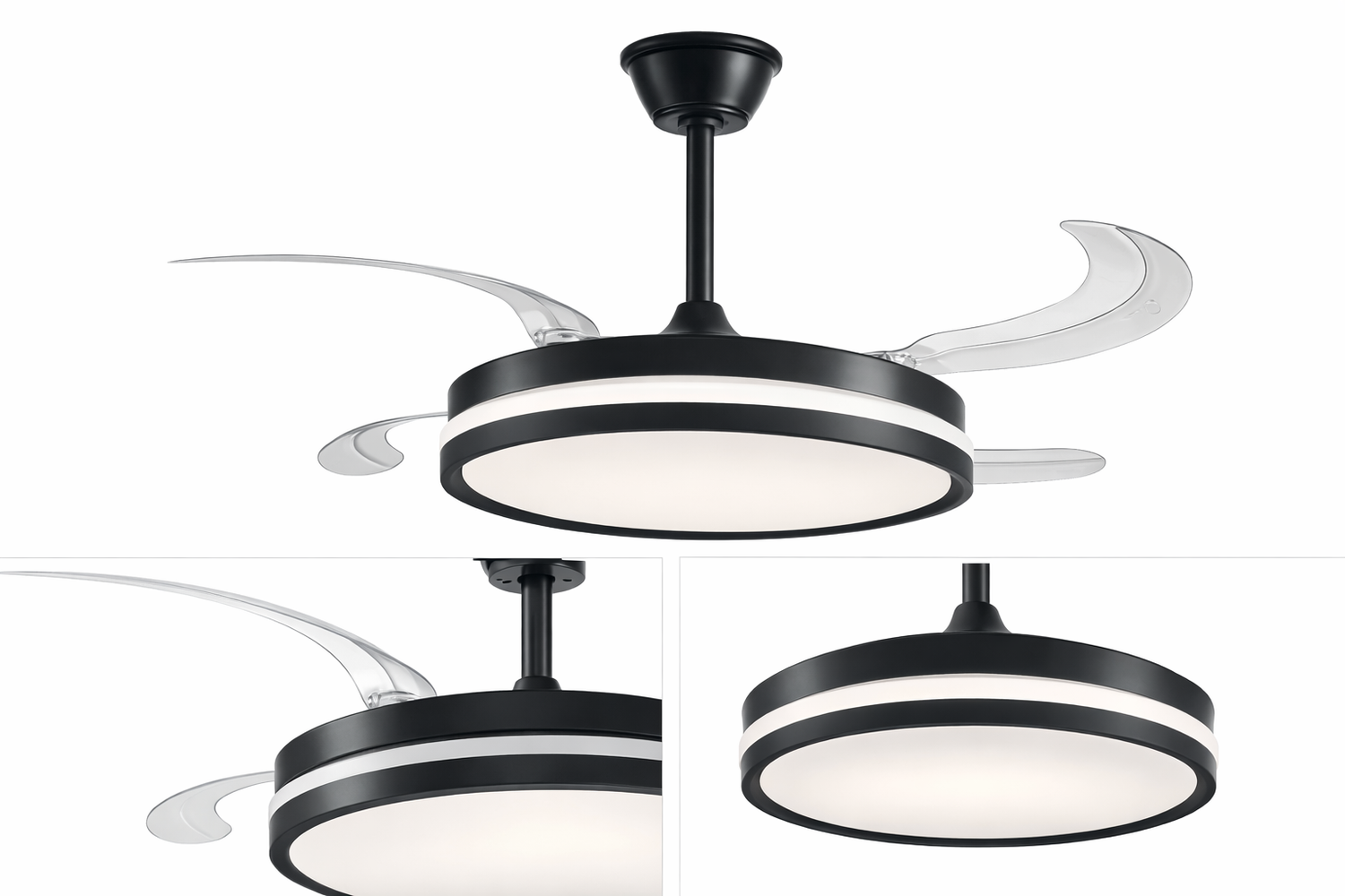 Ventilador LED Retráctil 70W IV410C