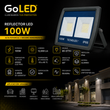 Reflector LED 100W IP66 12000 lm Luz Fría