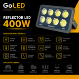 Reflector LED Modular 400W IP66 44000 lm Luz Fría