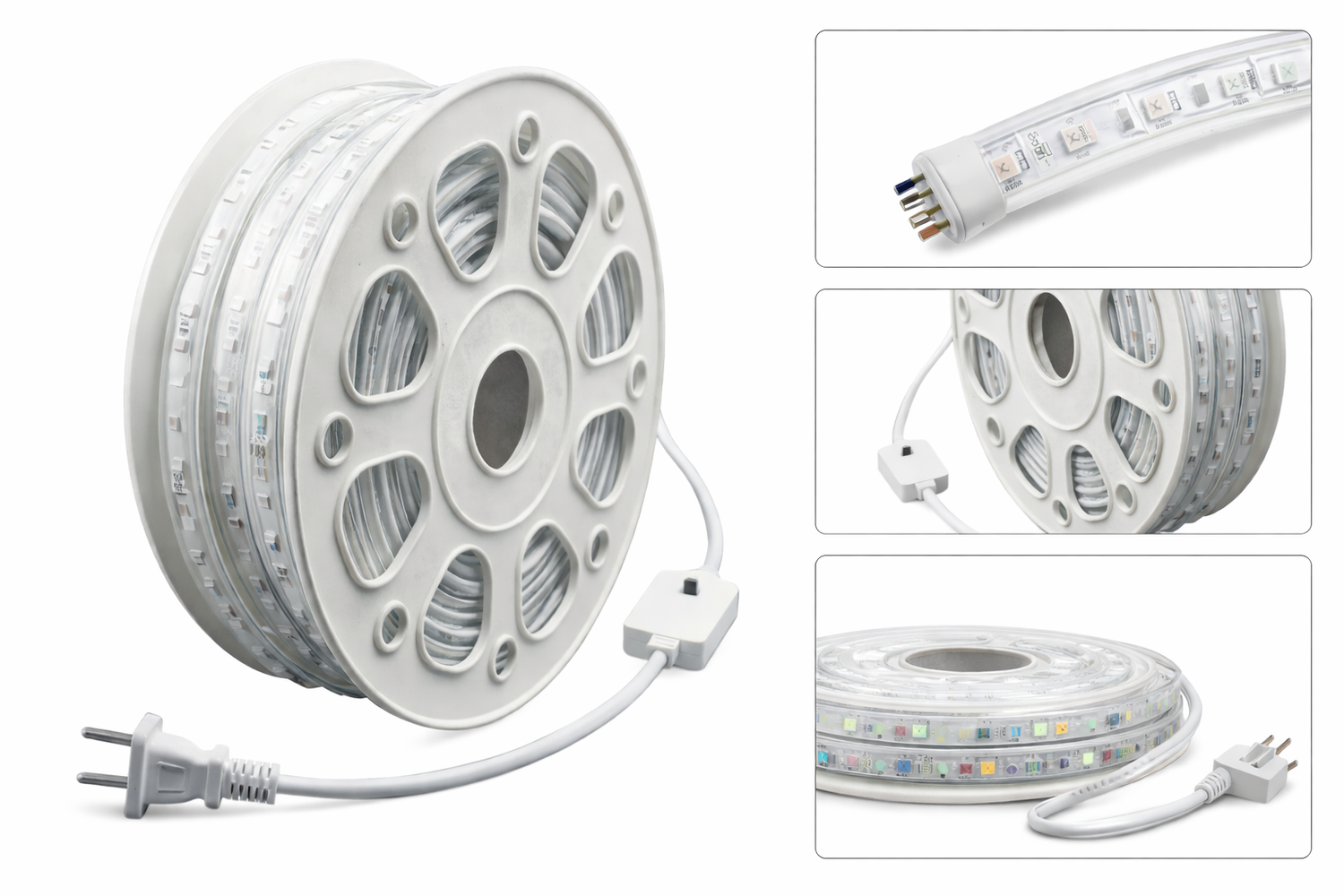 Manguera LED SMD 5050 RGB Multicolor IP65 Rollo 25m