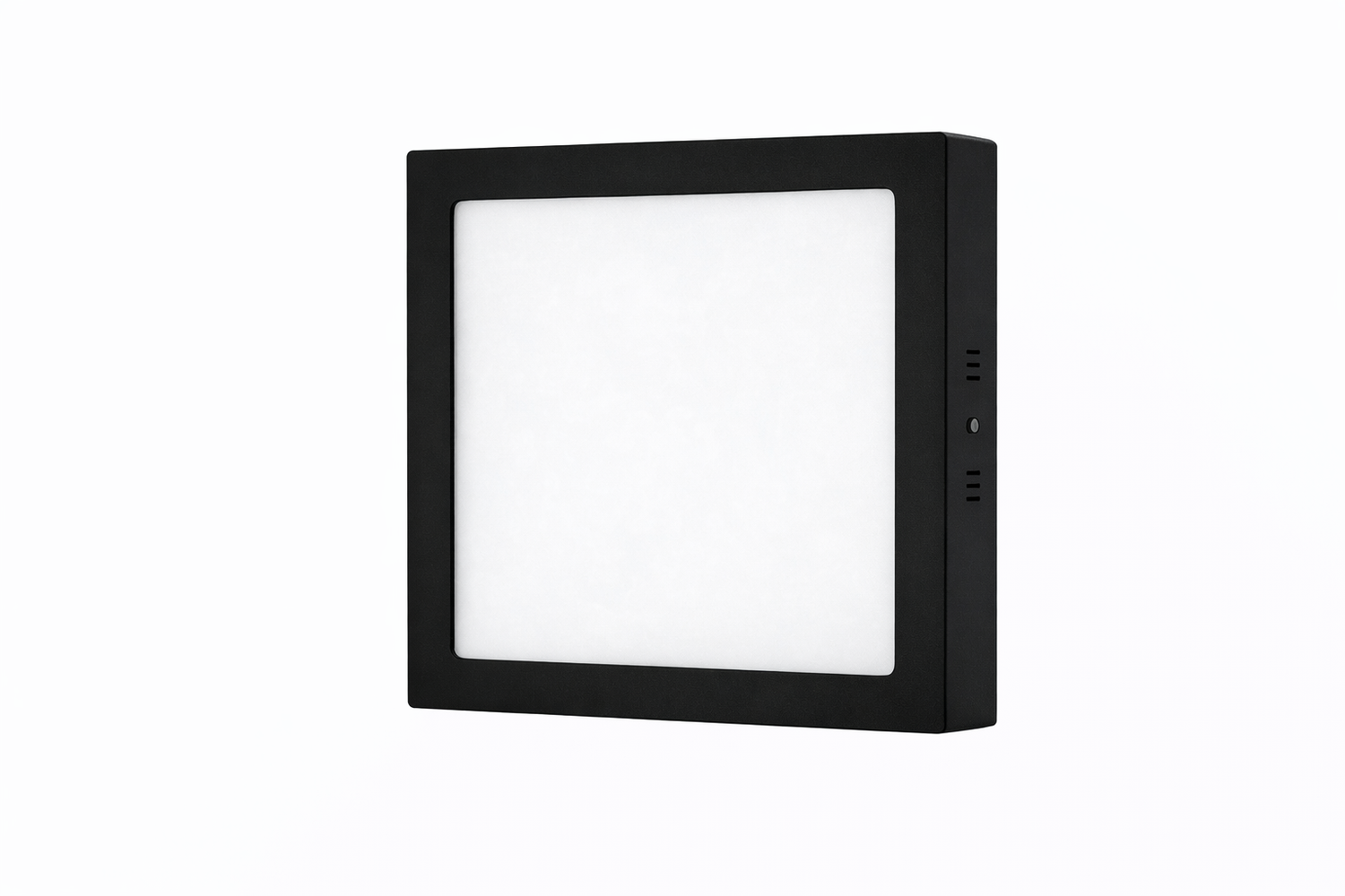 Luminario LED Sobreponer Cuadrado 18w Negro 6500K