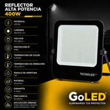 Reflector LED Alta Potencia 400W IP66 para Exteriores