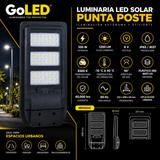 Luminaria Solar LED Punta de Poste 1200 lm para Jardín y Patio