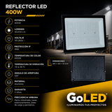 Reflector LED Exterior 400W IP65 Luz Blanca 6500K