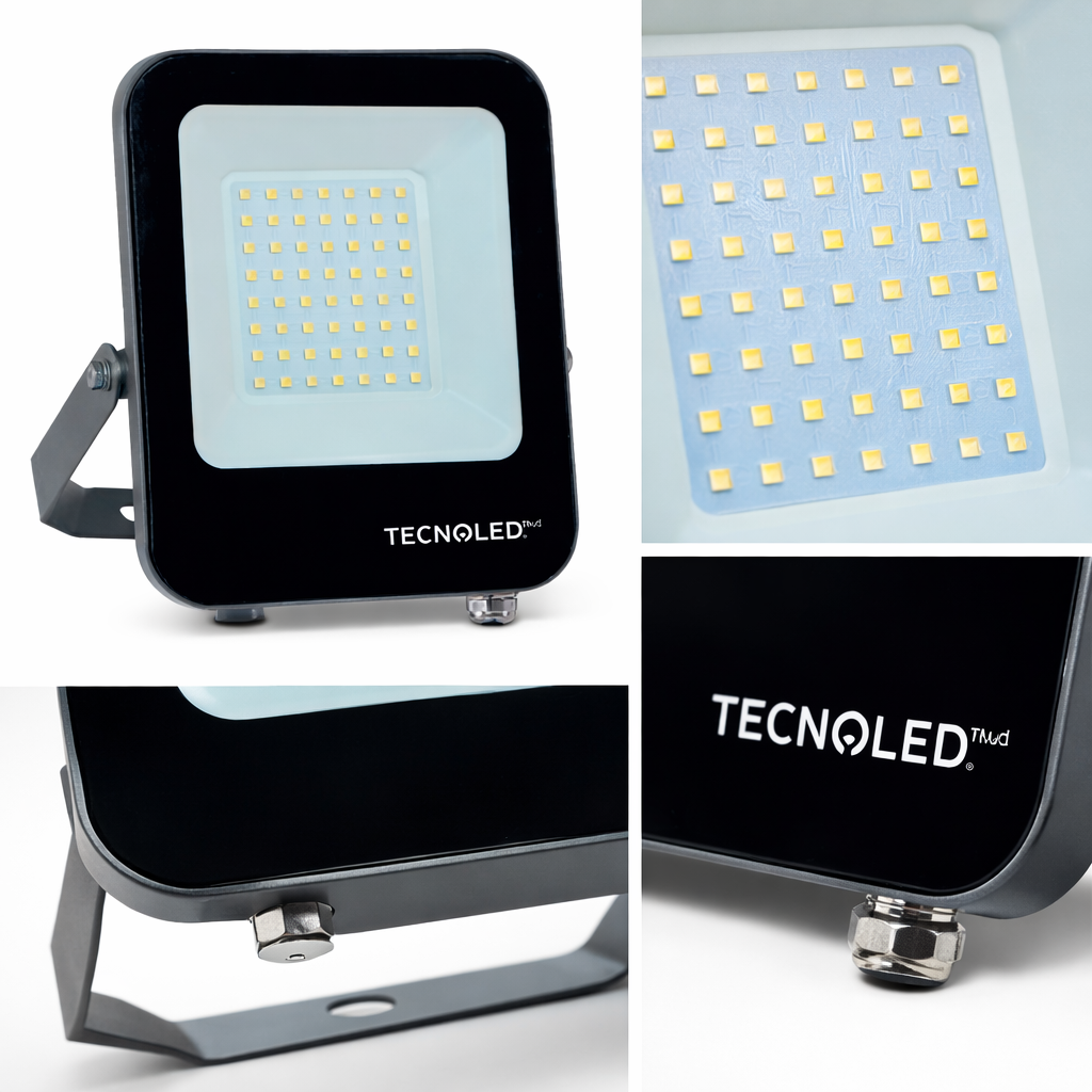 Reflector LED 50W IP65 6500K Exterior Alta Potencia
