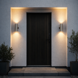 Luminaria de Pared Cilíndrica Doble ADE-013 | Iluminación Decorativa para Exteriores