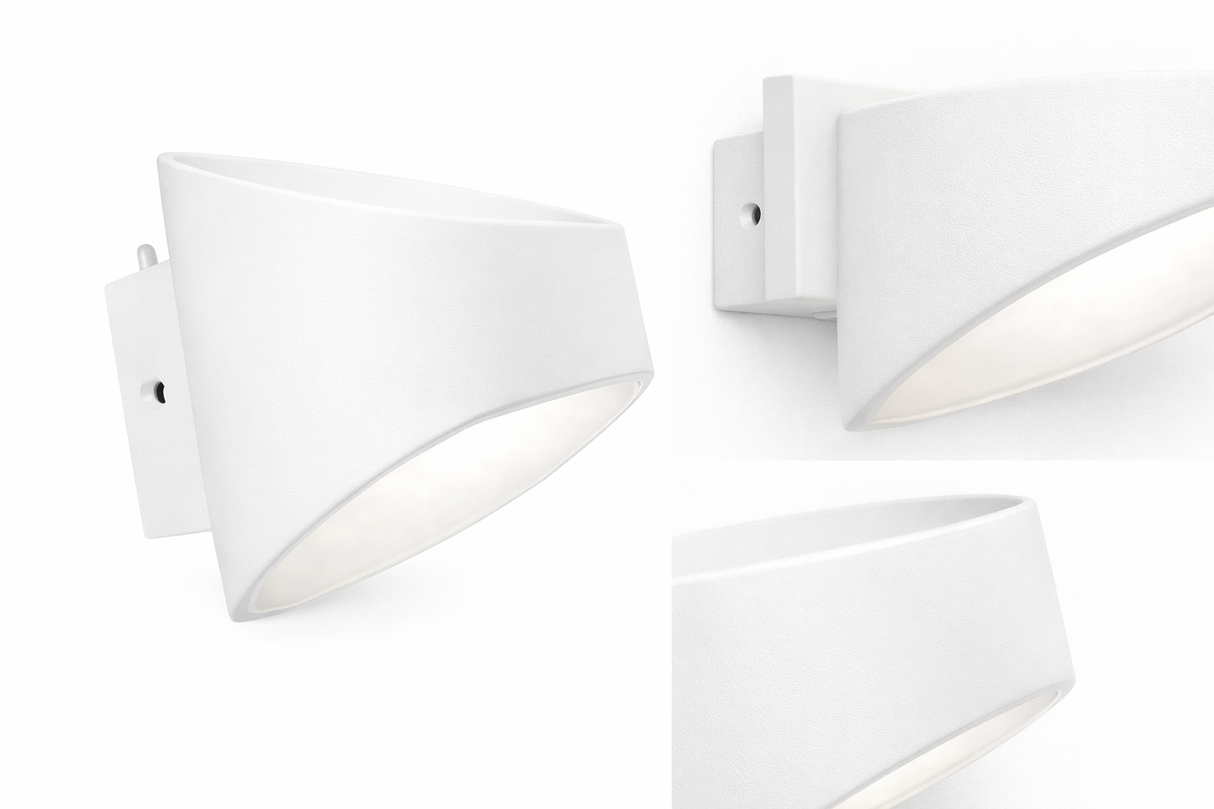 Luminaria de Pared LED 6W Blanco Cálido para Exterior IP54