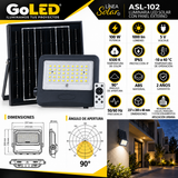 Reflector LED Solar 100W para Fachadas y Patios ASL-102