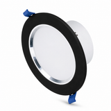 Empotrable LED Downlight 7W Negro con Aro Satín para Interior Luz Blanca