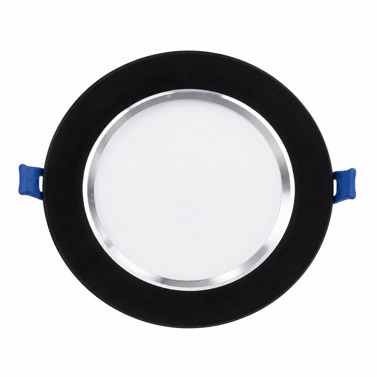 Empotrable LED Downlight 7W Negro con Aro Satín para Interior Luz Blanca