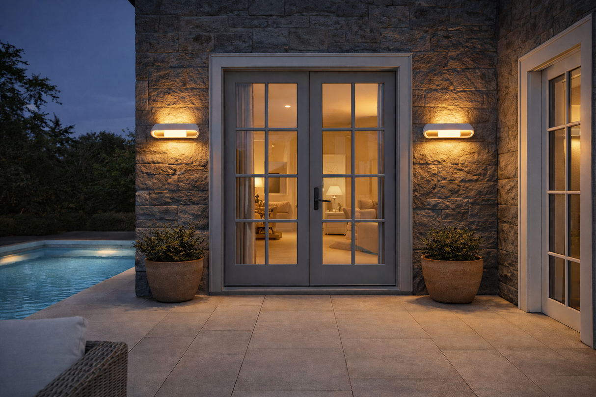 Arbotante LED Decorativo 12W Luz Cálida para Muro Interior