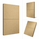 Placa Apagador Luxury 2 Interruptores 3 Vías Color Oro