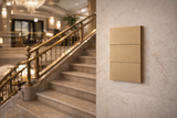 Placa Apagador Luxury 3 Interruptores 3 Vías Color Oro