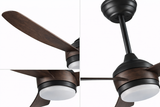 Ventilador de Techo LED 52” Tipo Madera con Control Remoto