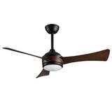 Ventilador de Techo LED 52” Tipo Madera con Control Remoto
