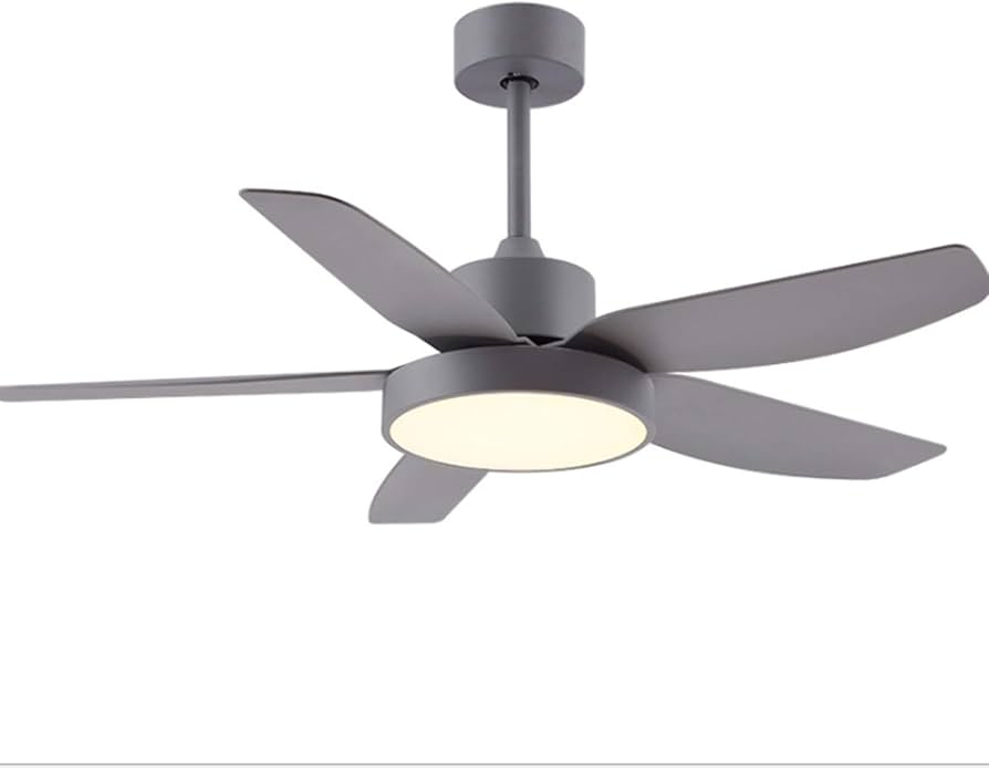 Ventilador color gris con LED integrado en 3 tonos