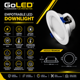 Empotrable Led DownLight 7W 6500K Plata para Interiores