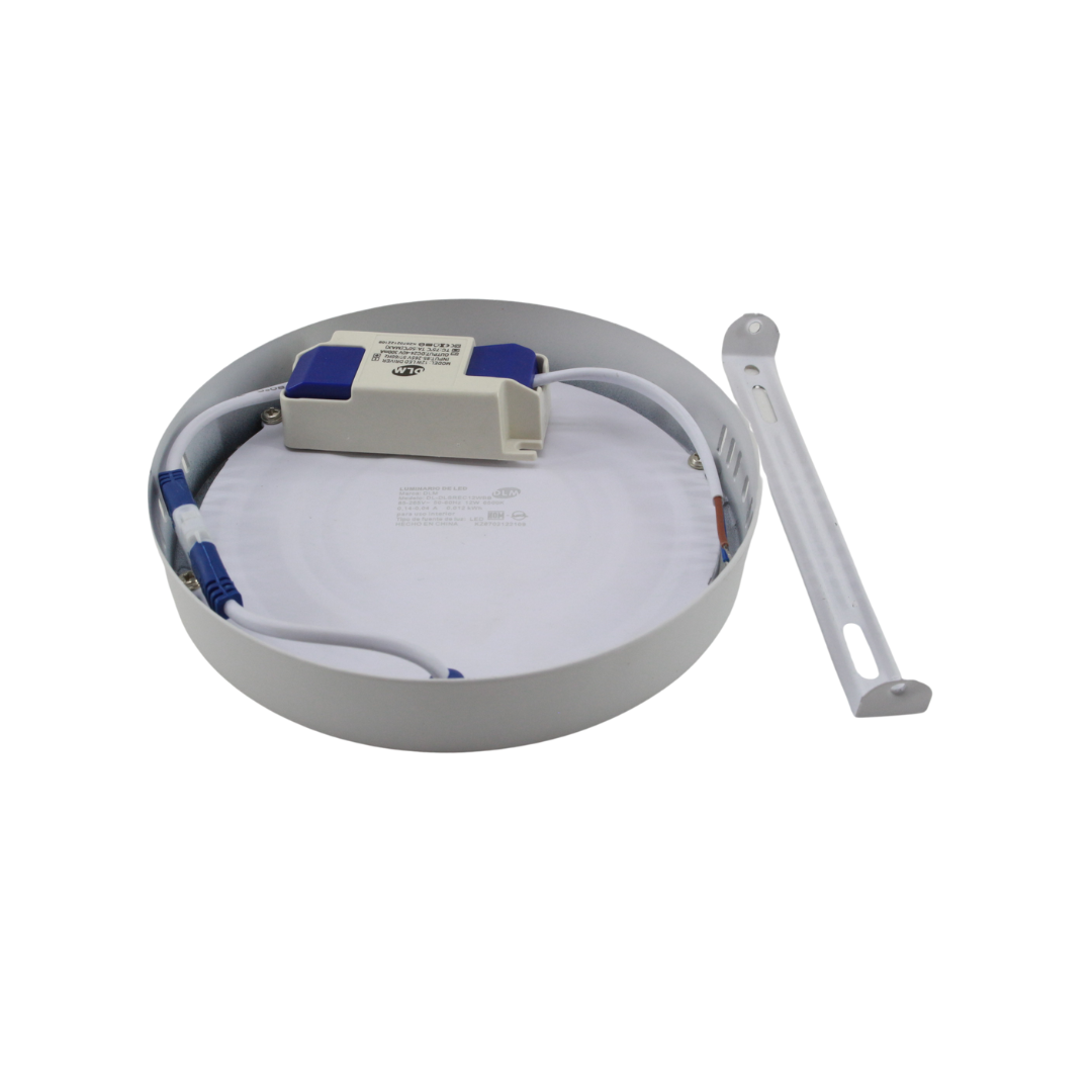 Lámpara de Sobreponer LED 12w Luz Blanca para Techo Plafon