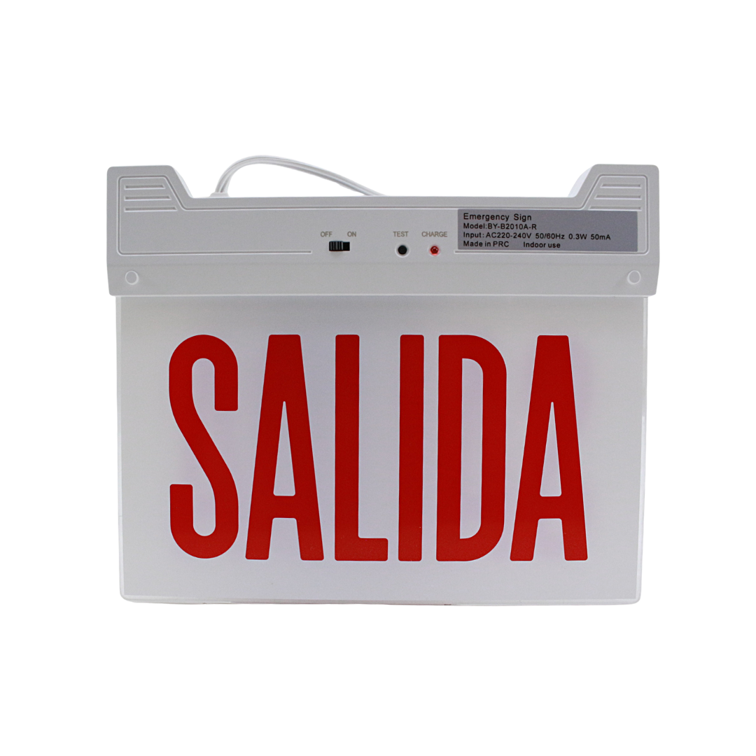 Señalización de Emergencia de Salida Color Rojo