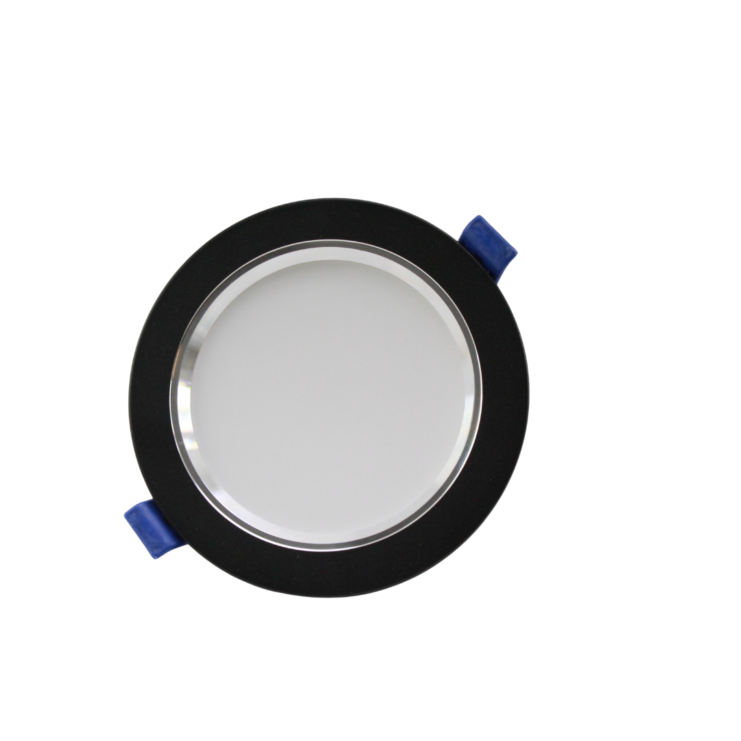 Lámpara LED Empotrable 7w Spot Plafón Negro con Satin-MLDL7WBBNR