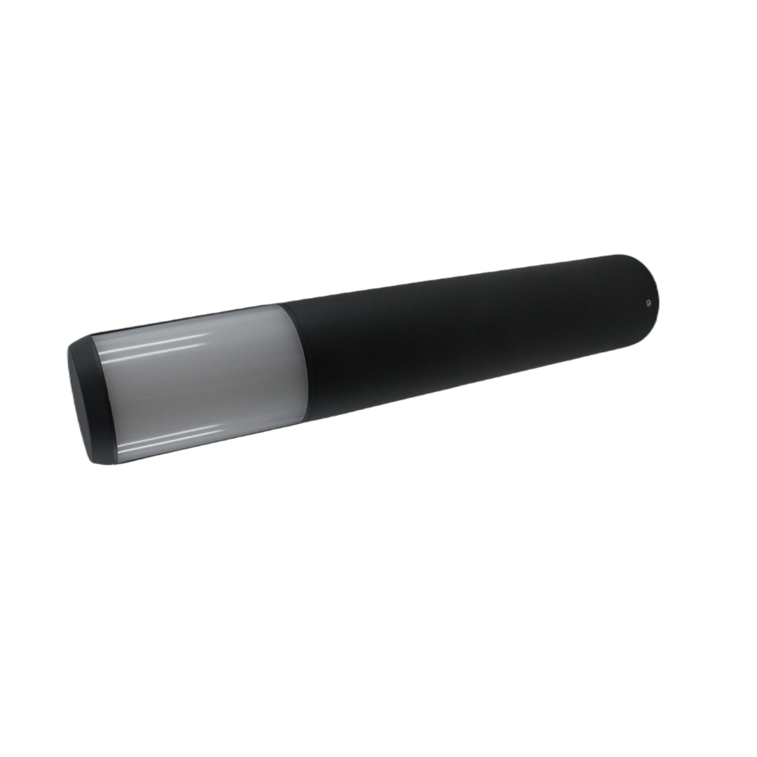 Luminaria Mini Poste Sobreponer Cilindro Aluminio Gris e26