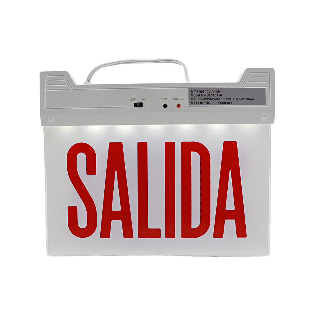 Señalización de Emergencia de Salida Color Rojo