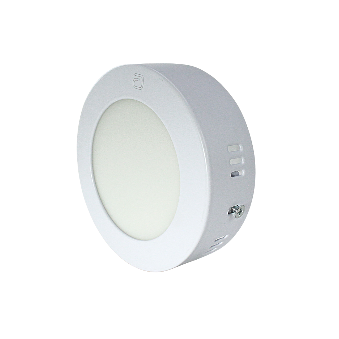 Lámpara de Sobreponer LED Redondo  6W Blanco Frio