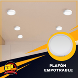 Lámpara de Sobreponer redonda 18w Luz Blanca