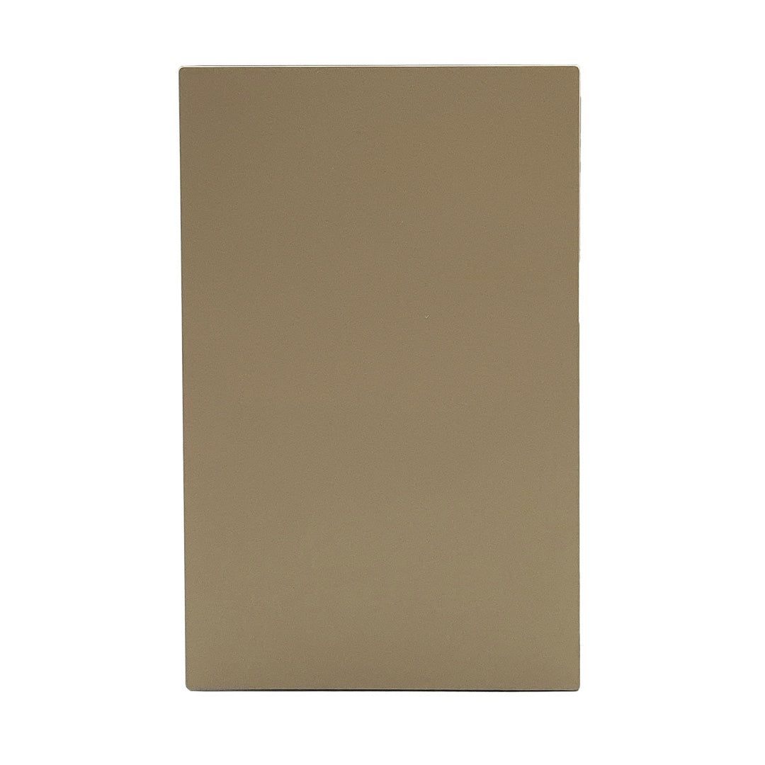 Placa de Lujo Oro para Apagador con 1 Interruptor y 3 Vías - Diseño Elegante y Moderno para Decoración de Interiores
